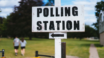Polling stations stock