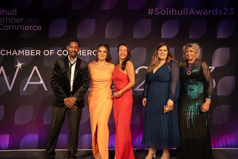 Winners of Excellence in Customer Service 2023 The Recruitment Duo Holly Vaughan Louise Dunn Solihull Chamber.jpg