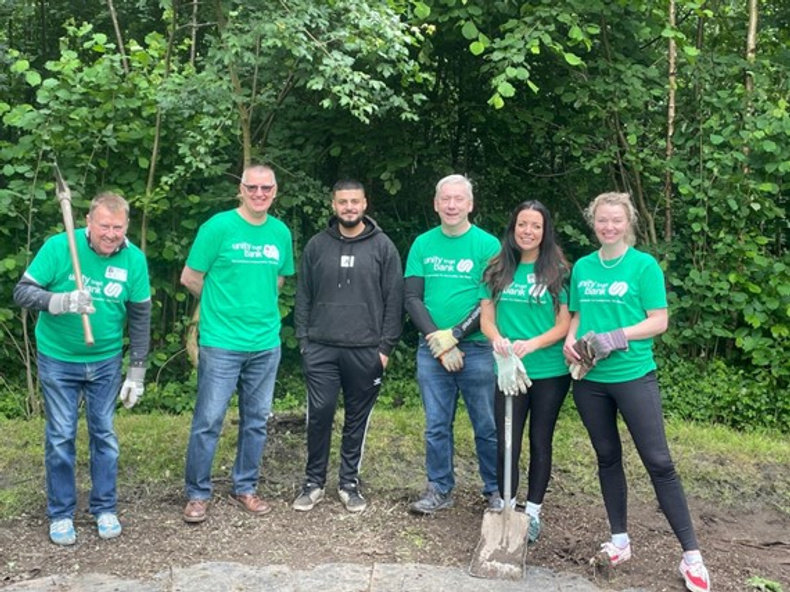 Unity employees who helped Moorcroft Wood Primary School prepare for reopening.jpg
