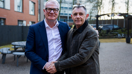 Mayor Richard Parker with Steve, a former resident of The Gateway in Coventry..jpg