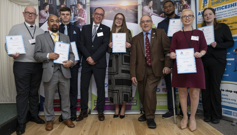 Apprentice Champions with Jo Lopes of UCB and Robert Halfon MP.jpg