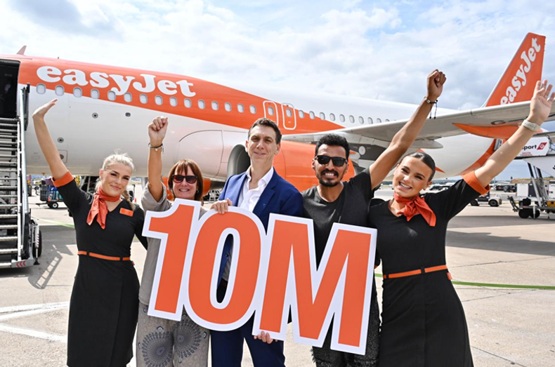 Easyjet 10m passengers