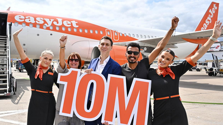 Easyjet 10m passengers