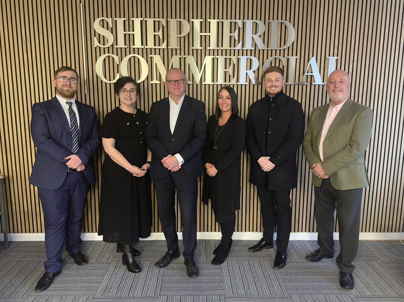 Charlie Boswell, Tracey Peutherer, Ross Bendall, Clair Fitter, Kaine Arkinson and Chris Peutherer of Shepherd Commercial.jpg