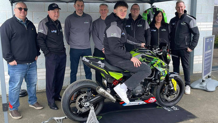 Rider Aaron Daykin with colleagues from Alexander Accountancy and Aaron Daykin Racing.jpg
