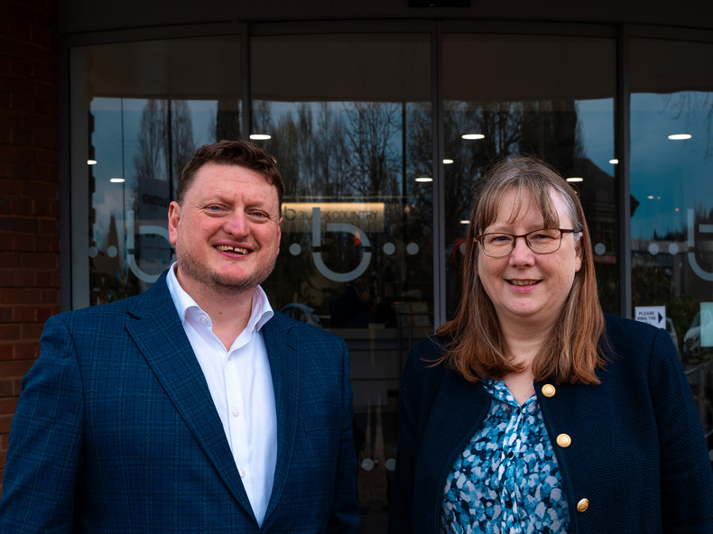 Crowe - Ross Prince, office managing partner, with new partner Helen Blundell.jpg