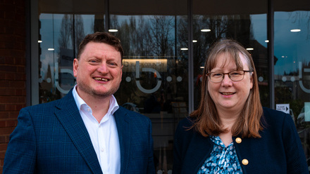 Crowe - Ross Prince, office managing partner, with new partner Helen Blundell.jpg