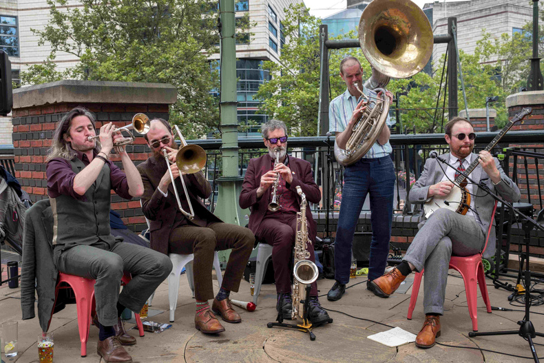 Tenement Jazz Band, Water's Edge Bandstand on Brindleyplace.jpg