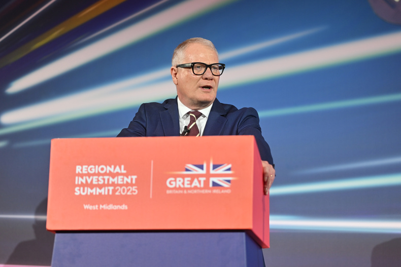Richard Parker, Mayor of the West Midlands, speaking at last year’s Regional Investment Summit in Birmingham..jpg