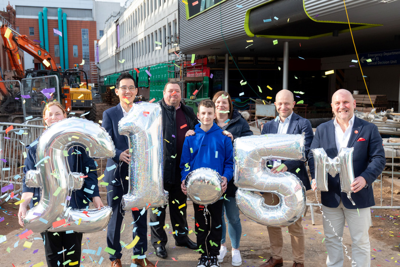 BCH celebrating reaching the 1.5m in it's iMRI Appeal.JPG