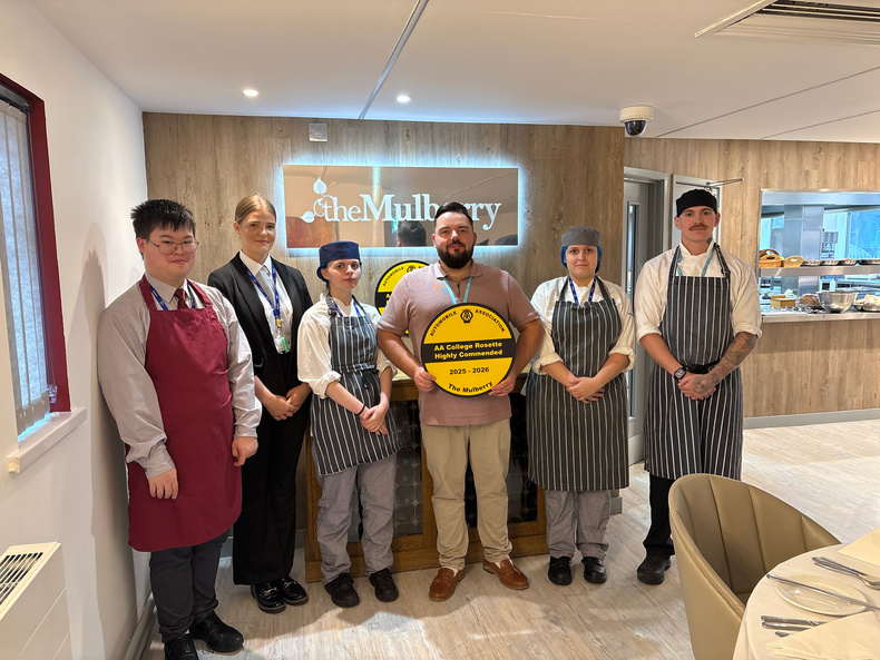 Mulberry Restaurant AA College Rosette.jpg