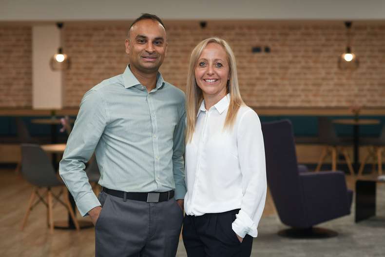 L-R Sachin Parmar and Charlotte El Hakiem (resized).jpg