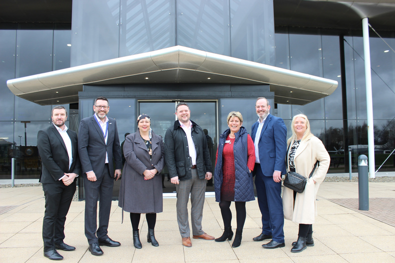 BCRS Business Loans Chief Executive Stephen Deakin (second right) with the BCRS Business Development team.JPG