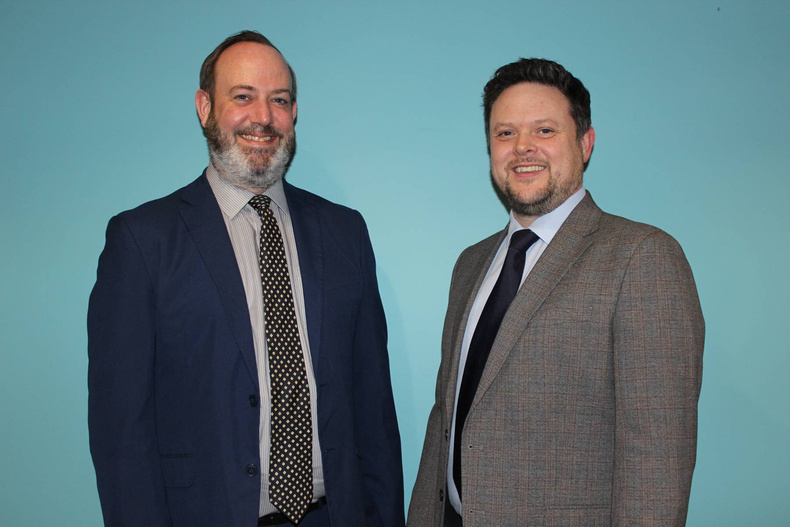 Stephen Deakin, Chief Executive at BCRS Business Loans, left, with Andrew Hustwit, Head of Business Development.jpg